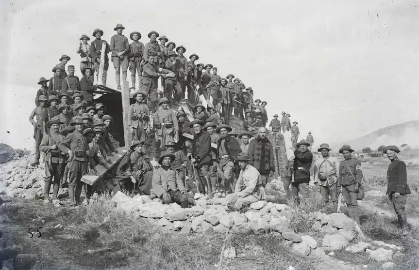 Soldados de la guerra de Marruecos retratados por el capitán Bosch