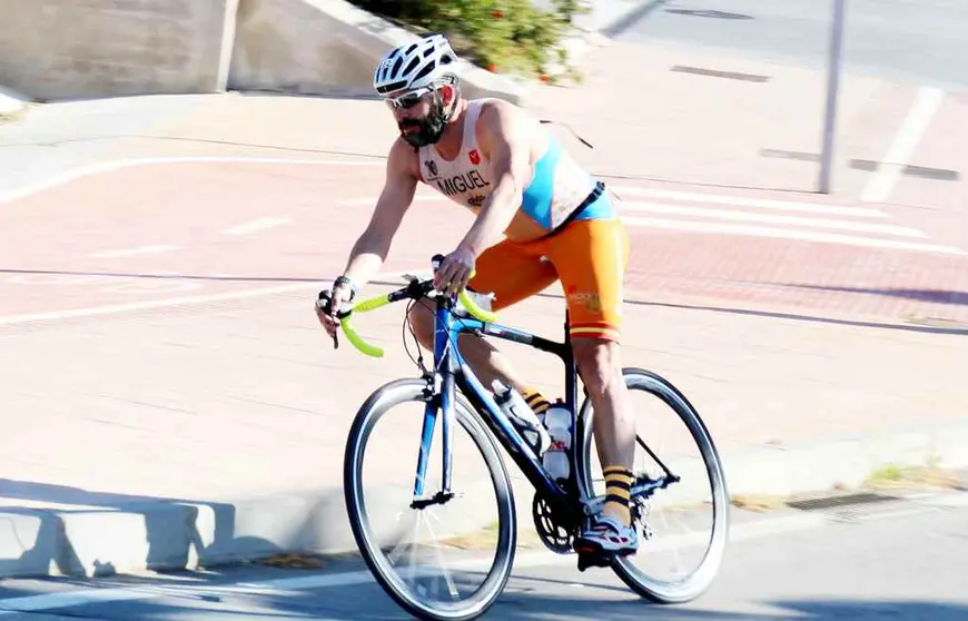 Triatleta Miguel Ángel María Pérez