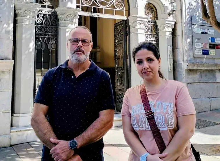 El secretario general de CCOO, &Aacute;ngel Lara y la secretaria de Acci&oacute;n Sindical, Claudia Gonz&aacute;lez.