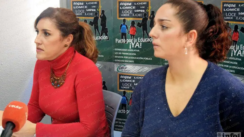 Lalvil I La presidenta del Sector de Ense&ntilde;anza Estefan&iacute;a Lara y la responsable de Primaria Lola Cuadra