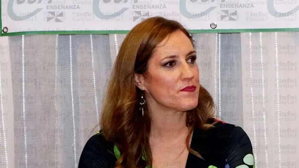 La presidenta del Sector de Ense&ntilde;anza Estefan&iacute;a Lara