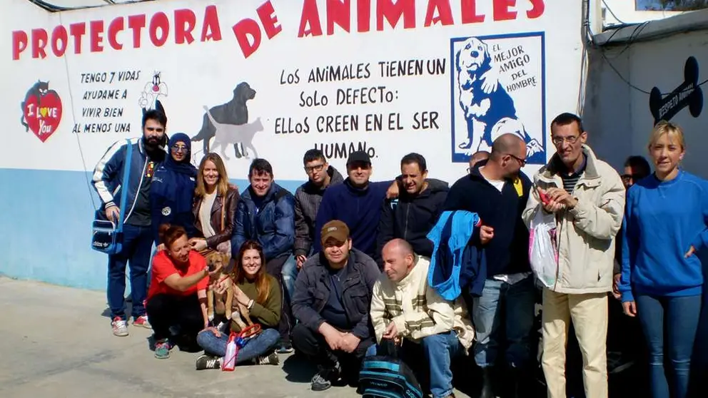 Visita de Pena inclusi&oacute;n a la Protectora