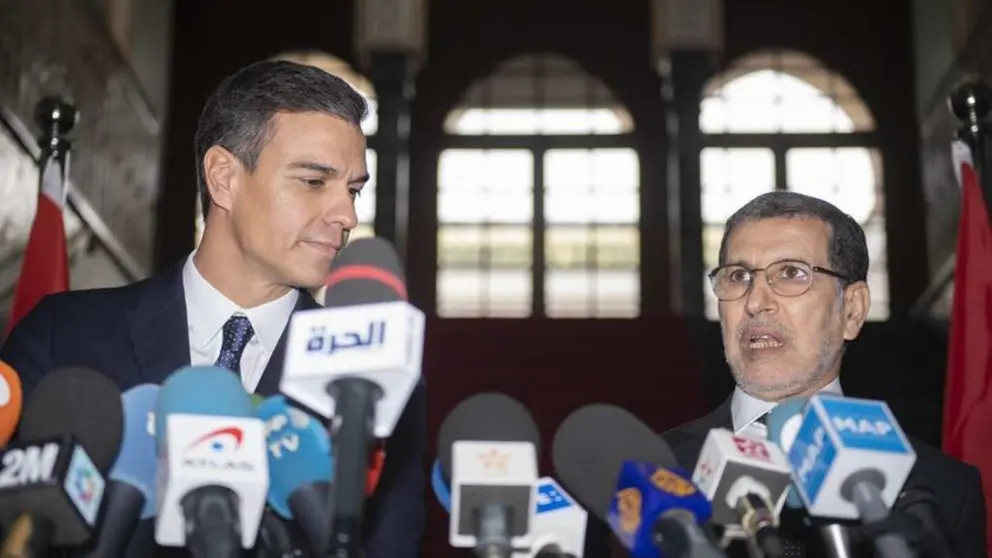 Pool Moncloa-Bellacasa I Pedro S&aacute;nchez y Saadeddine Othmani