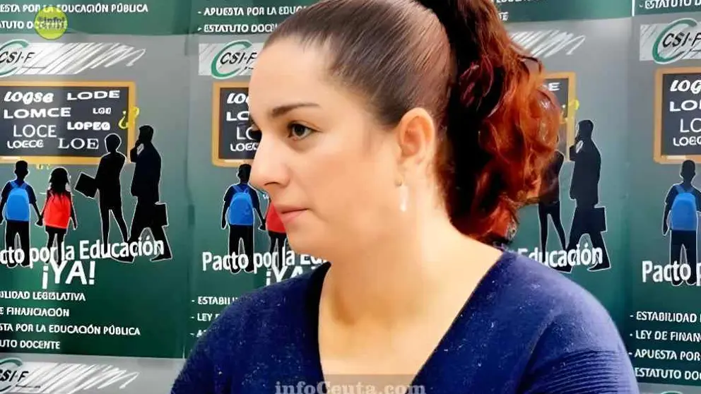 La delegada sindical de CSIF en Educaci&oacute;n, Lola Cuadra