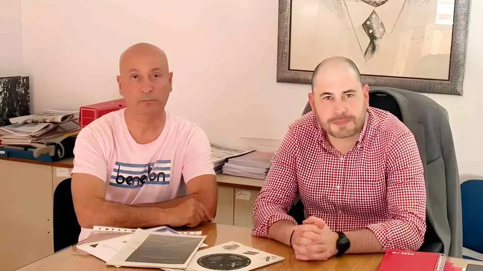 Rachid, secretario provincial de AUGC en Ceuta y Miguel &Aacute;ngel Triano, secretario general del PSOE ceut&iacute;