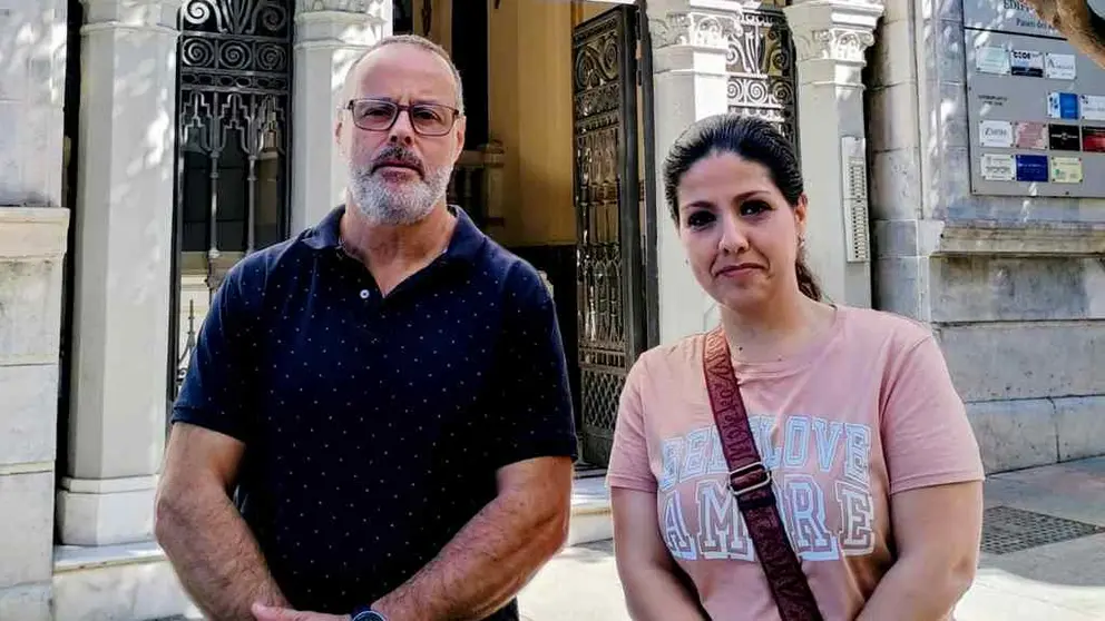 El secretario general de CCOO, &Aacute;ngel Lara y la secretaria de Acci&oacute;n Sindical, Claudia Gonz&aacute;lez.