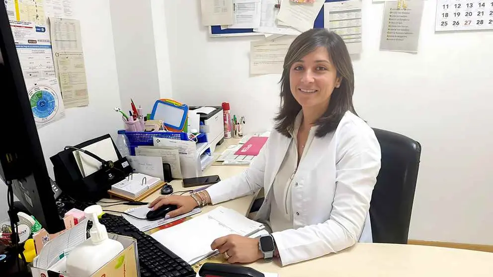 Mercedes Laserna, m&eacute;dica de familia en el Centro Salud de Otero.