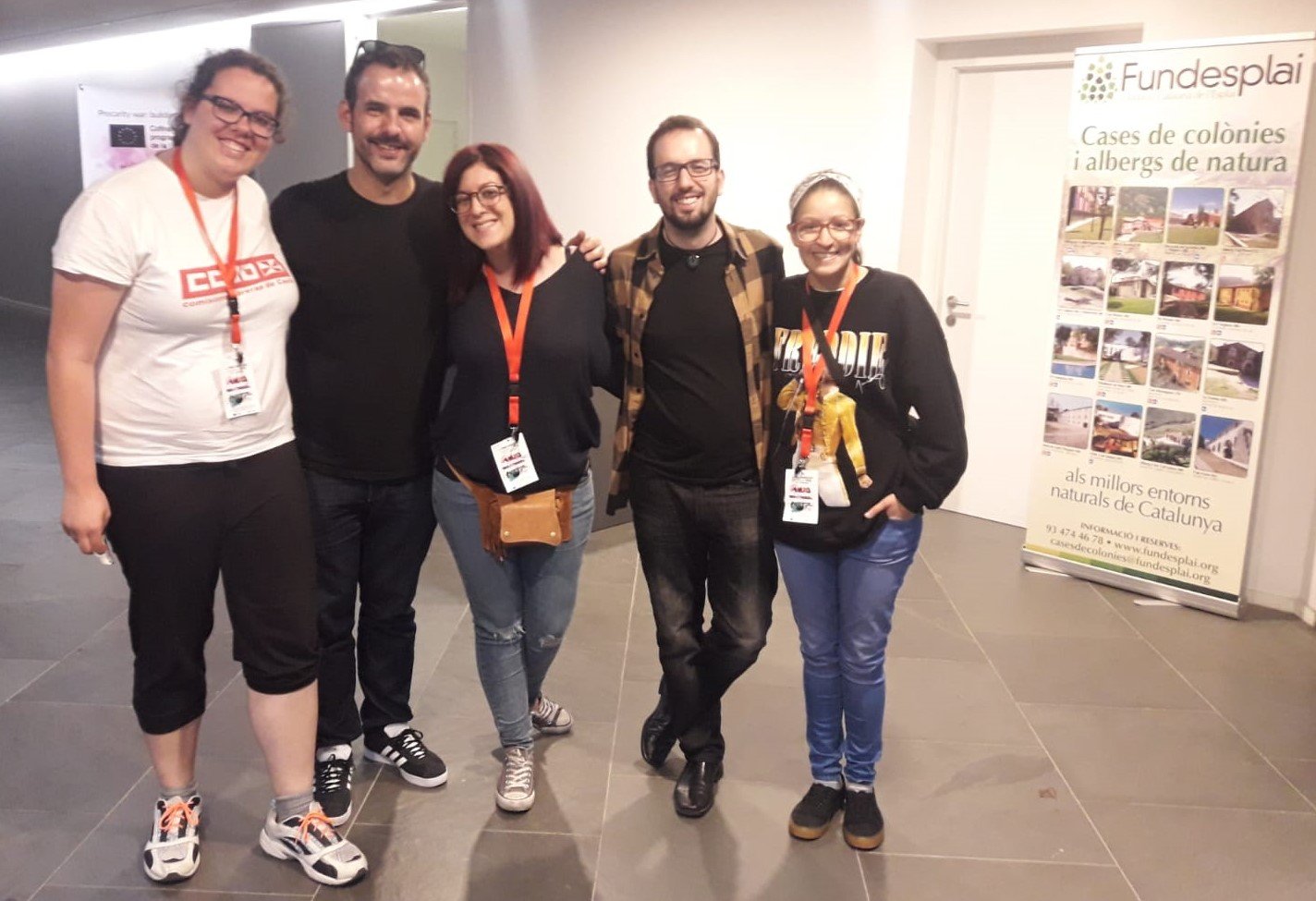 Andrea, Carlos, Libertad, Javier y Kauzar