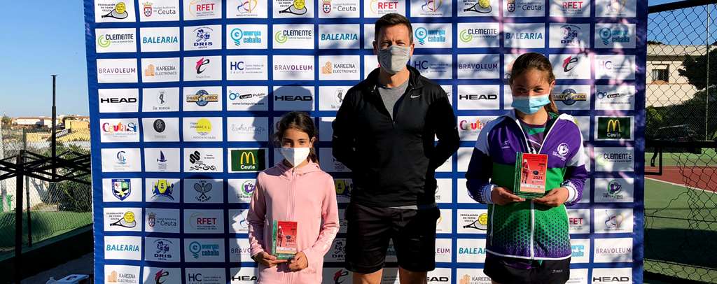 Alevin femenino: Campeona Salma El Amrani (VirtualTenis), Finalista: Mariela González Cube (Loma Margarita).