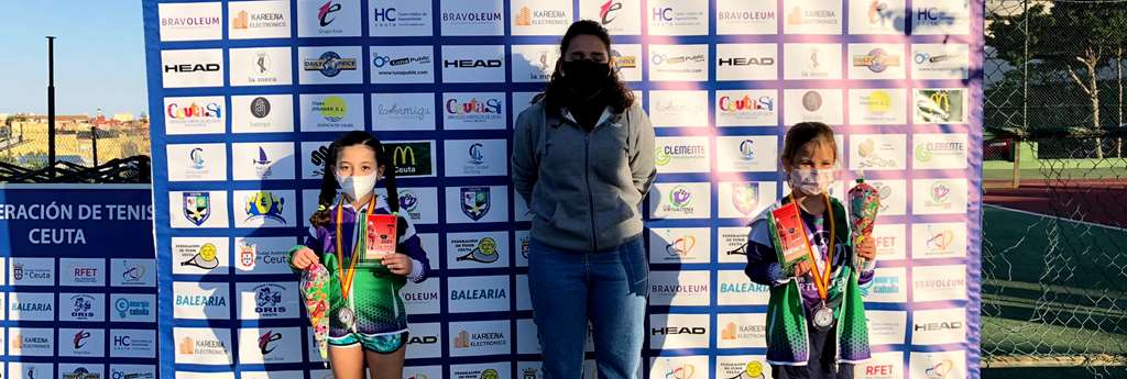 Sub-8 femenino: Campeona Carla Miranda Galindo (Virtualtenis), finalista Rania Mohamed Dris (Virtualtenis).
