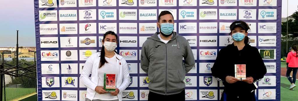 Junior femenino: Campeona Claudia Martin (Tenis ceuta) finalista claudia Soteras (Loma Margarita)