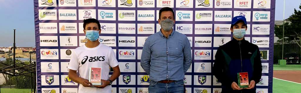 Junior masculino: Campeón Federico Vivas Martínez (Tenis Ceuta) finalista Roberto García León (Perla Mediterráneo)