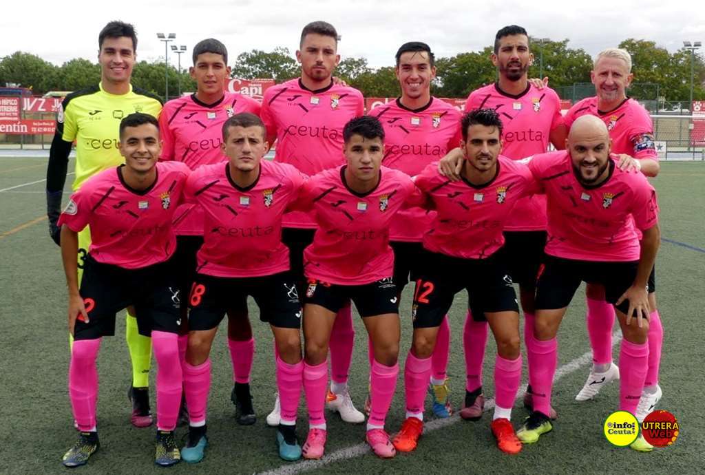 El once inicial de la AD Ceuta en Utrera