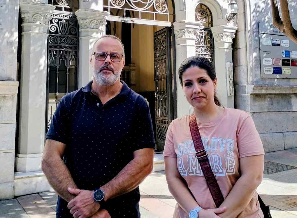 El secretario general de CCOO, Ángel Lara y la secretaria de Acción Sindical, Claudia González.